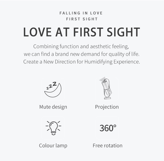 Magic Shadow USB Air Humidifier For Home With Projection Night Lights Ultrasonic Car Mist Maker Mini Office Air Purifier